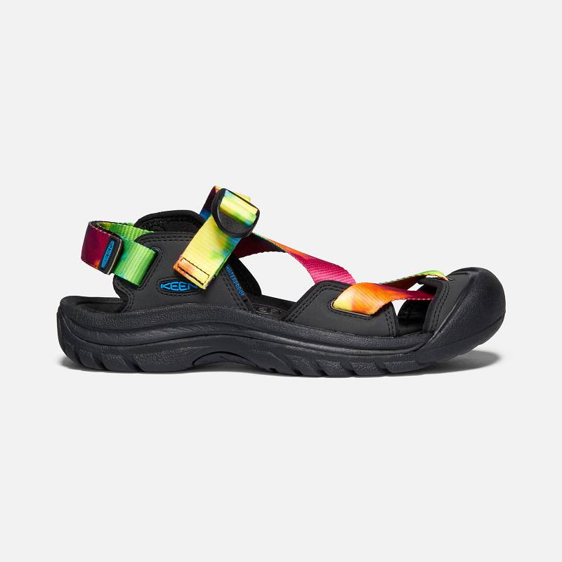 Keen Zerraport II Trekkingsandalen Damen DE-13654 Multi Tye-dye/Black - Keen Damenschuhe Bunt